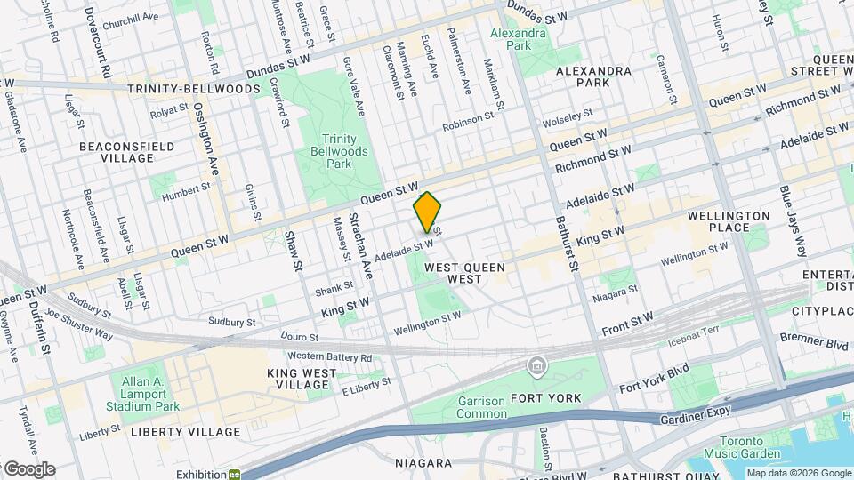 784 Adelaide St W Map and Location Details