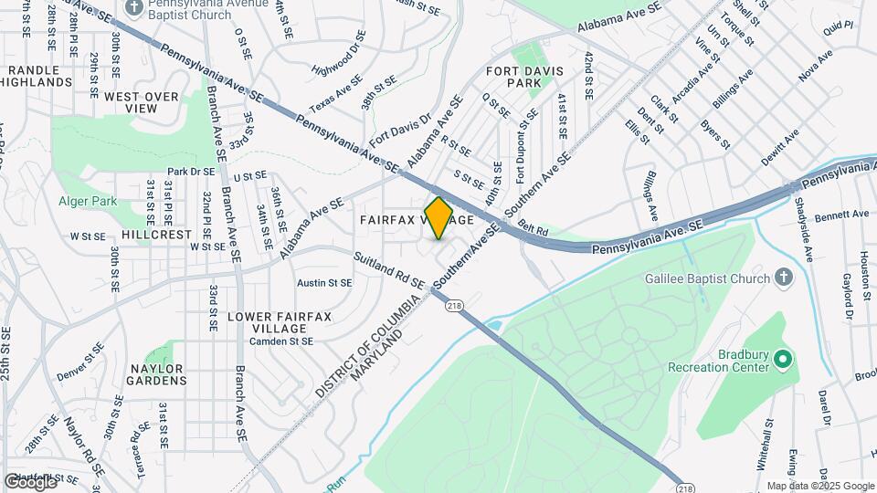 2143 Suitland Terrace SE Map and Location Details