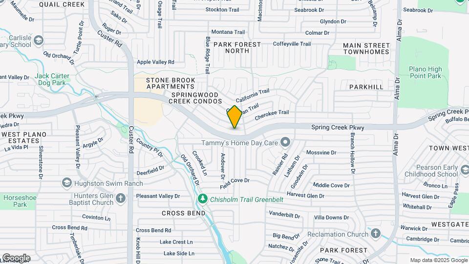 1607 W Spring Creek Pkwy Map and Location Details