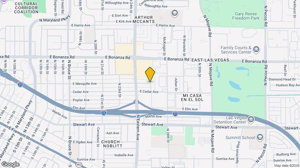 2600 E Mesquite Ave Map and Location Details