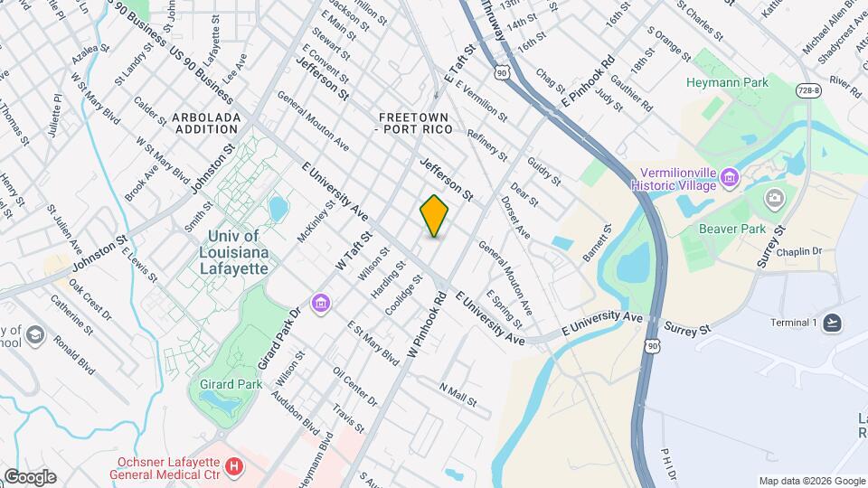 404 Coolidge St Mapa y Detalles de la Ubicación