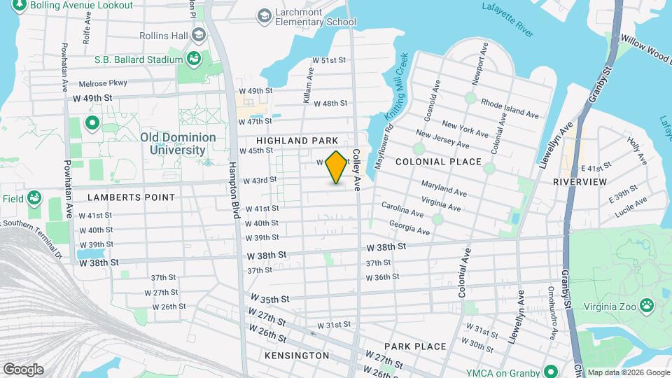 828 W 42nd St Map and Location Details