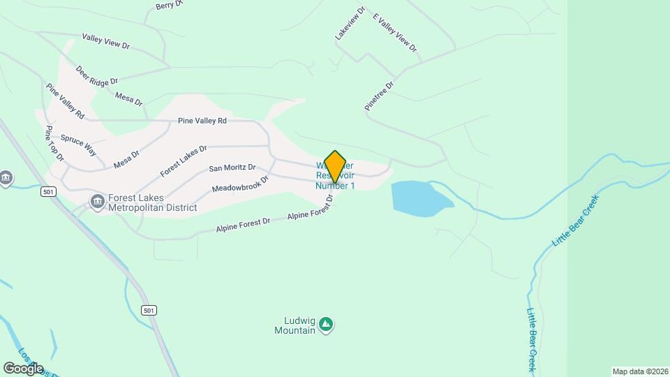 1080 Alpine Forest Dr Map and Location Details