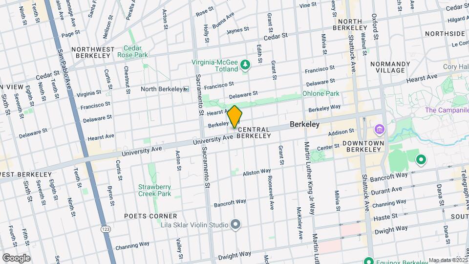 California Apartments Mapa y Detalles de la Ubicación