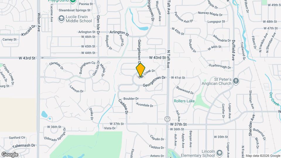 1650 Oak Creek Dr Map and Location Details
