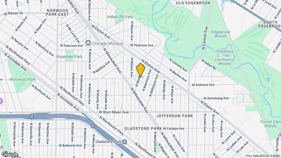 5803 N Markham Ave Map and Location Details
