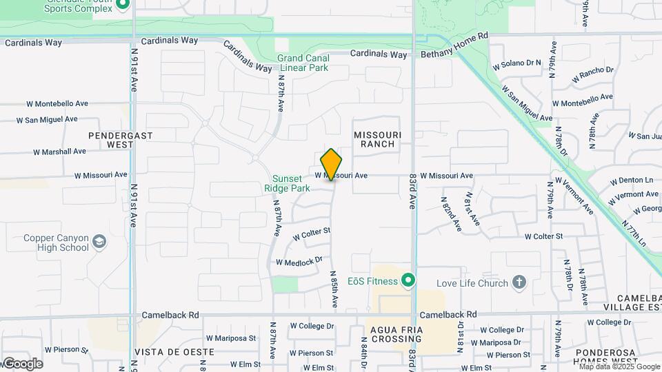 8524 W Denton Ln Mapa y Detalles de la Ubicación