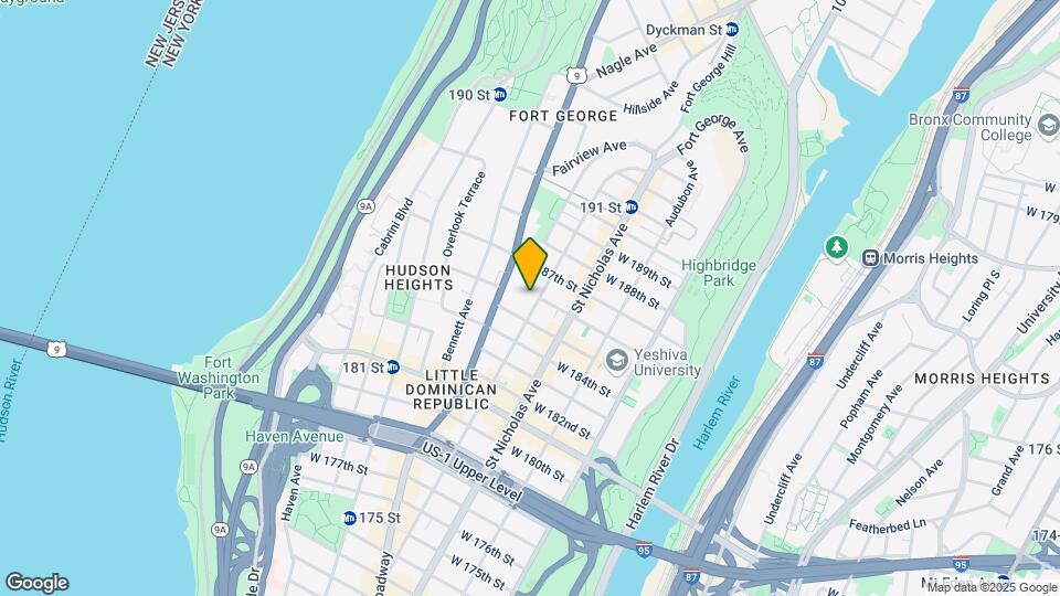 256 Wadsworth Ave Mapa y Detalles de la Ubicación