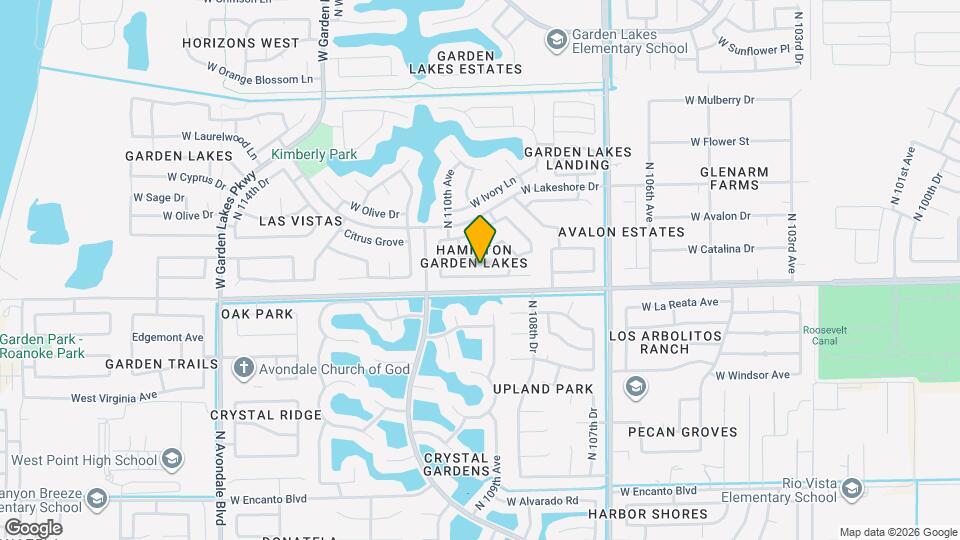 10922 W Cottonwood Ln Map and Location Details