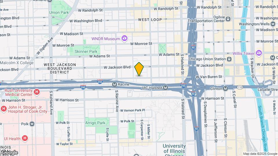 1051 W Van Buren St Map and Location Details