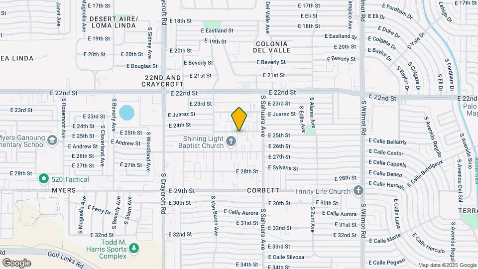 5780 E 24th St Mapa y Detalles de la Ubicación