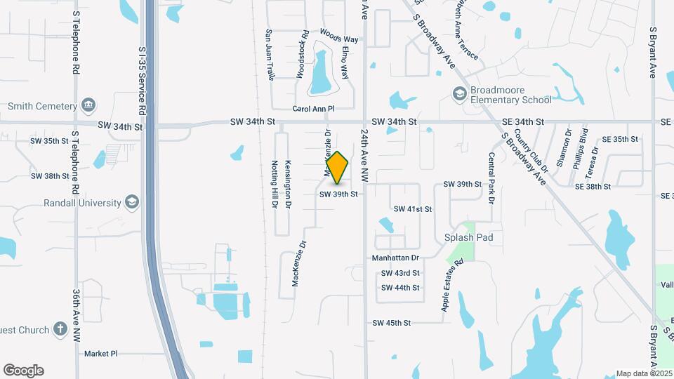 825 SW 39th St Map and Location Details