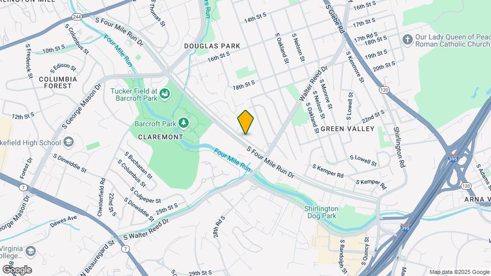 4141 S Four Mile Run Dr, Unit 302 Map and Location Details