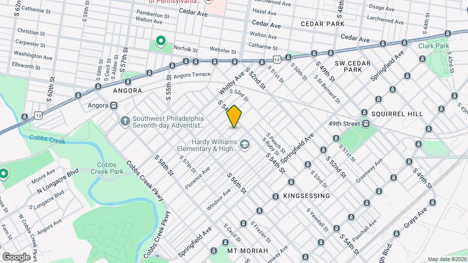 5425 Ridgewood St, Unit #2 Map and Location Details