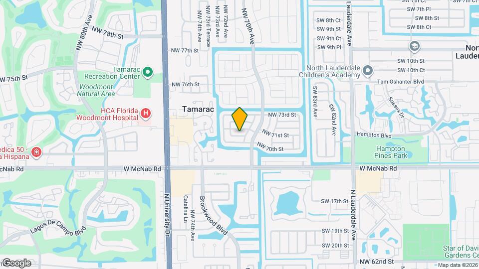 7105 NW 70th Ct Map and Location Details