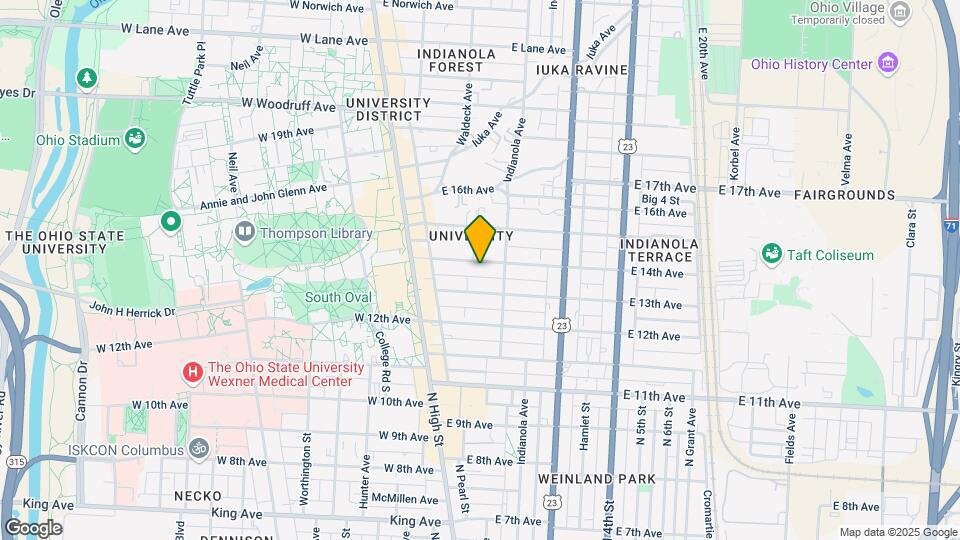 101 E 14th Ave Mapa y Detalles de la Ubicación