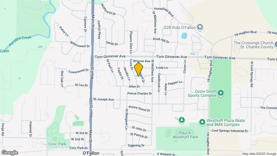 808 Love Dr Map and Location Details