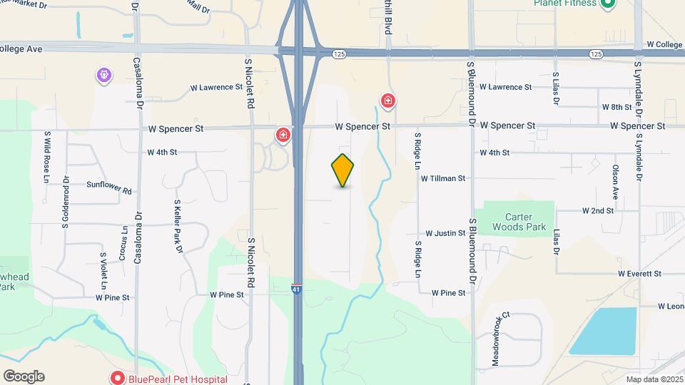 715 S Timmers Ln Map and Location Details