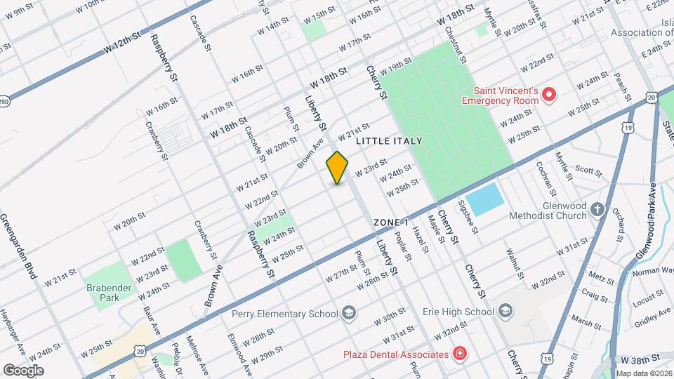 819 W 23rd St Map and Location Details