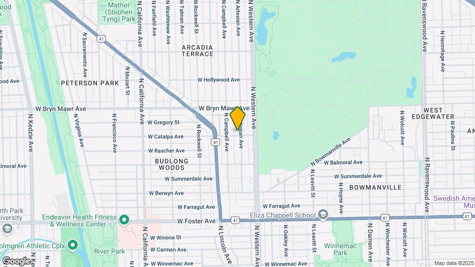 2448 W Catalpa Ave Map and Location Details