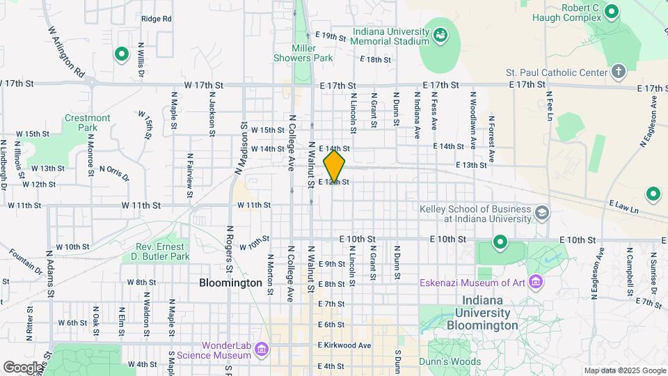 814 N Washington St Map and Location Details