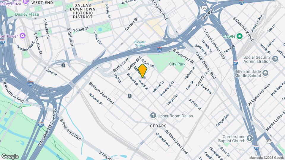 1414 Belleview St Map and Location Details