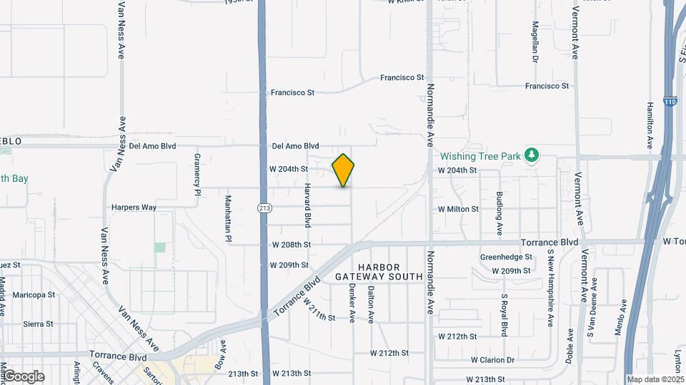 1514 W 205th St Mapa y Detalles de la Ubicación