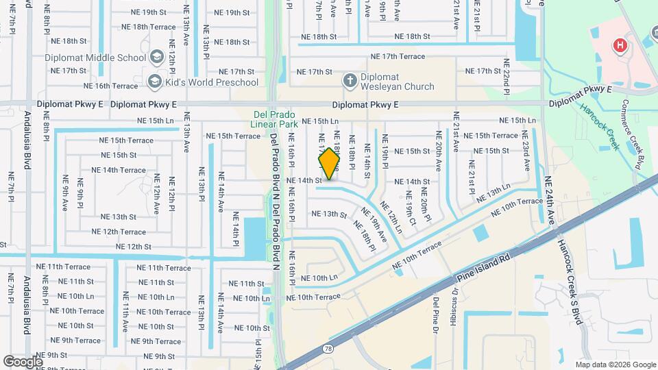 1720 NE 14th St Map and Location Details