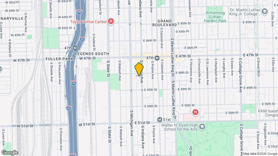 4812 S Indiana Ave, Unit 1 Map and Location Details