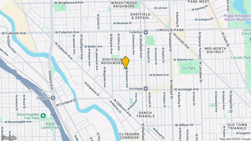 2118 N Seminary Ave Map and Location Details