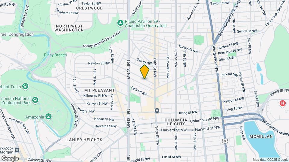 1446 Newton St NW Mapa y Detalles de la Ubicación