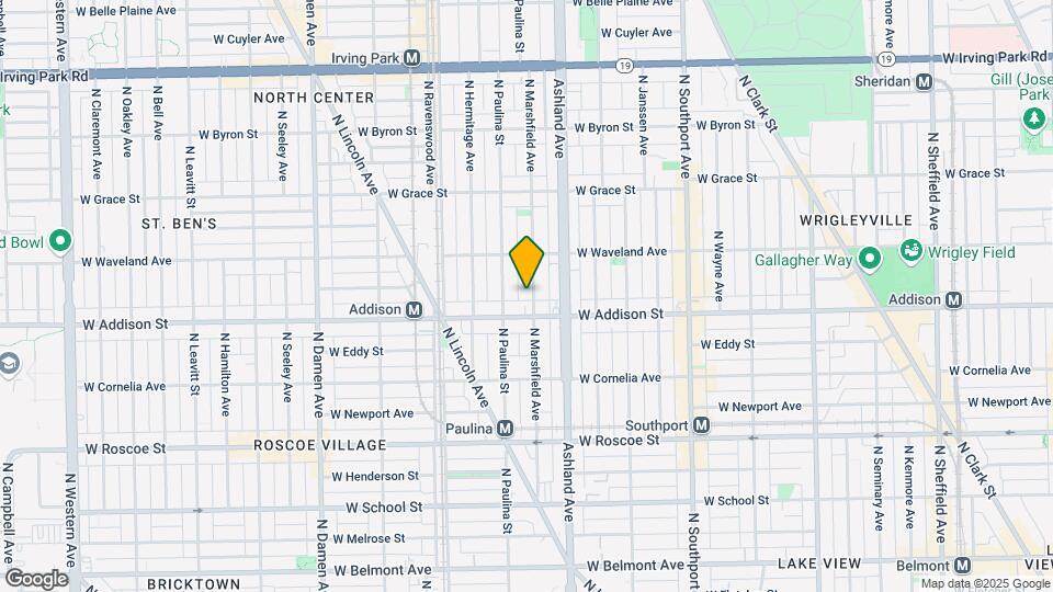 3618 N Marshfield Ave, Unit 1B Map and Location Details
