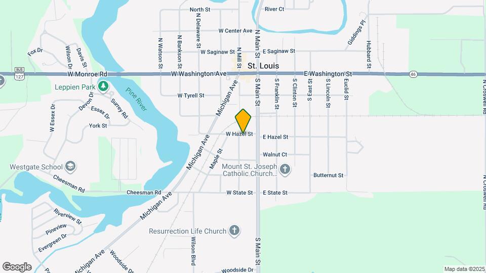 121 W Hazel St Mapa y Detalles de la Ubicación