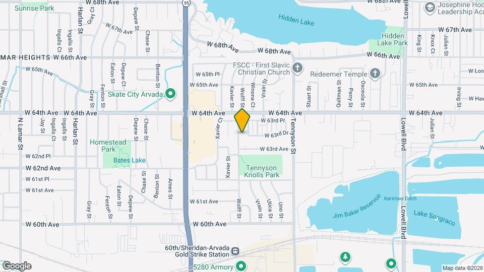 6346 Wolff St Map and Location Details