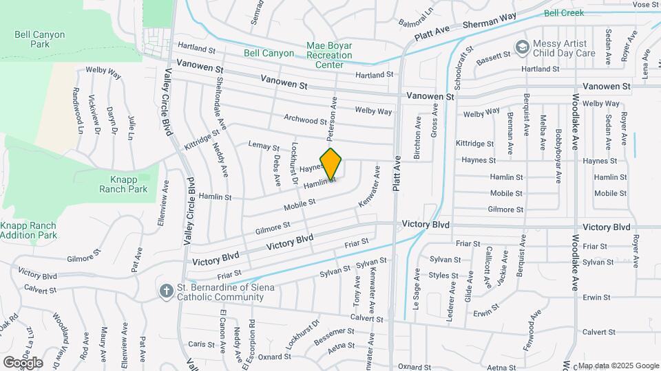 23906 Hamlin St Map and Location Details