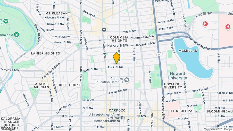 1309 Euclid St Mapa y Detalles de la Ubicación