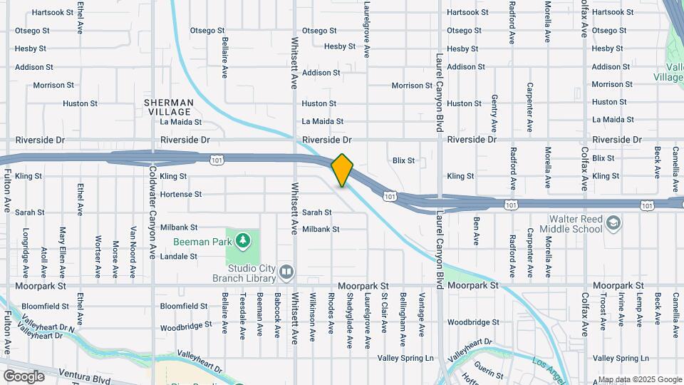 4640 Laurelgrove Ave Map and Location Details