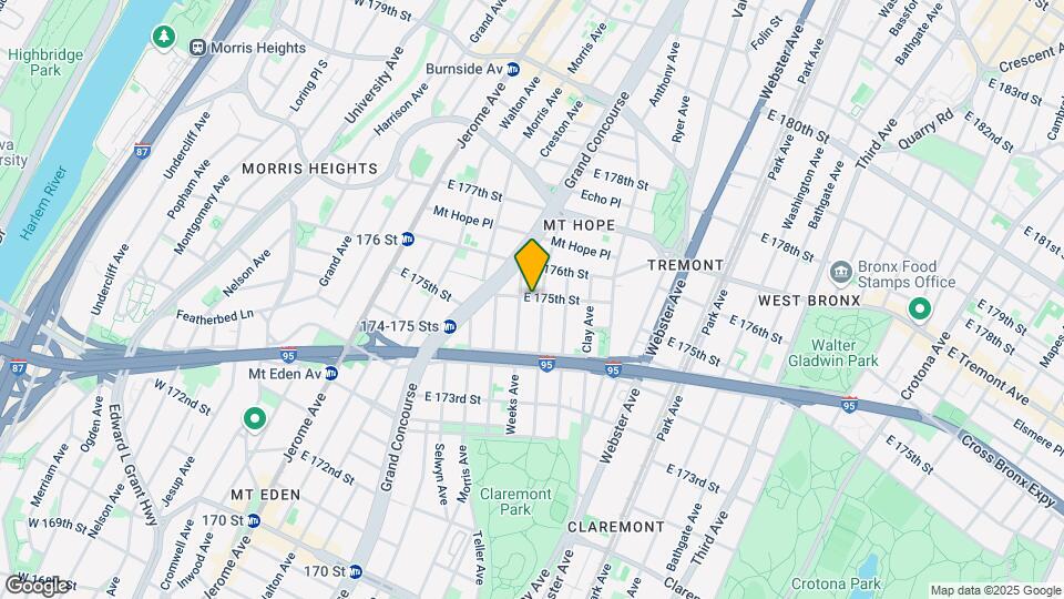 216 E 175th St Map and Location Details