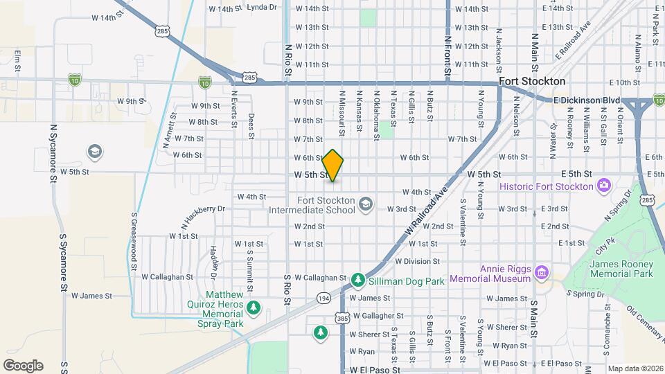 1206 W 4th St Map and Location Details