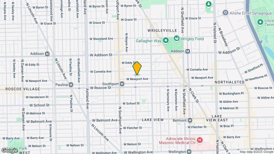 3433 N Lakewood Ave Map and Location Details
