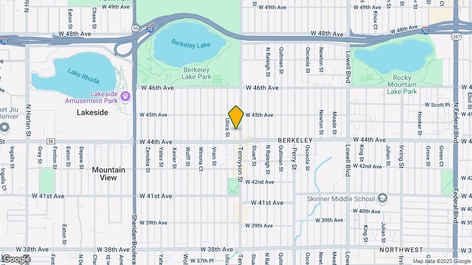 4431 Tennyson St Map and Location Details