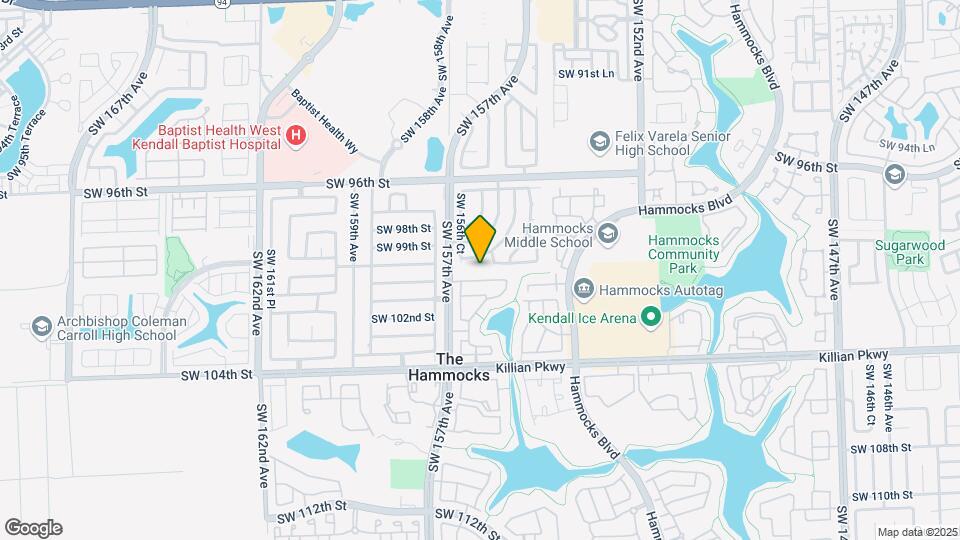 9965 SW 155th Ct Map and Location Details