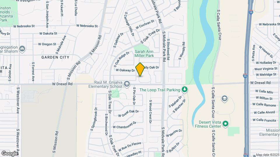 1721 W Wood Bridge Ct Map and Location Details