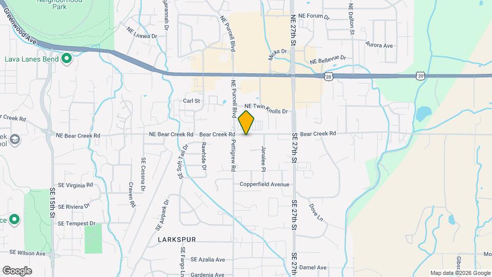 21119 Bear Creek Rd Map and Location Details