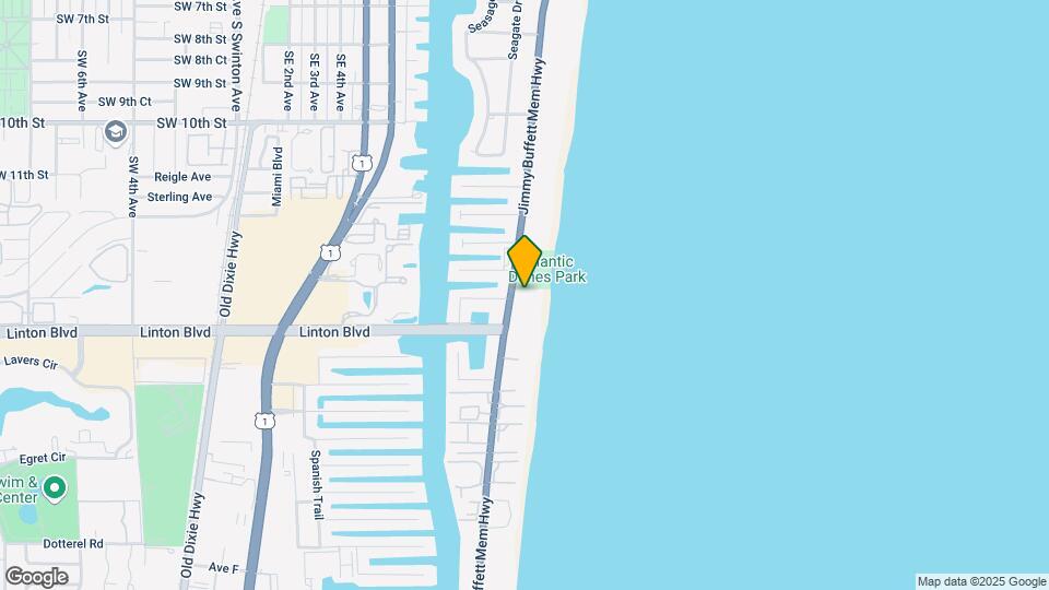 1625 S Ocean Blvd Map and Location Details