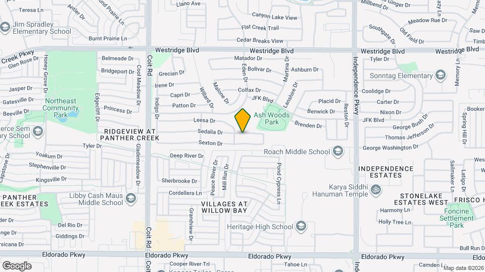 10513 Sedalia Dr Map and Location Details