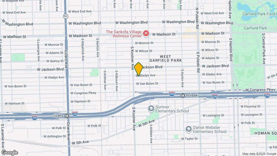 4341 W Gladys Ave Map and Location Details
