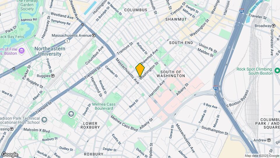 1740 Washington St, Unit 3 Map and Location Details