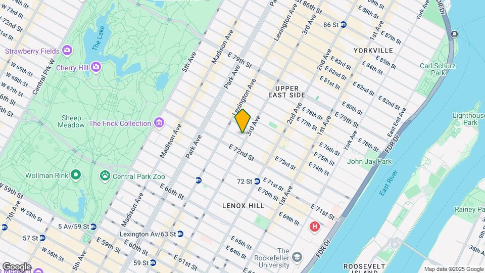 181 E 73rd St Mapa y Detalles de la Ubicación