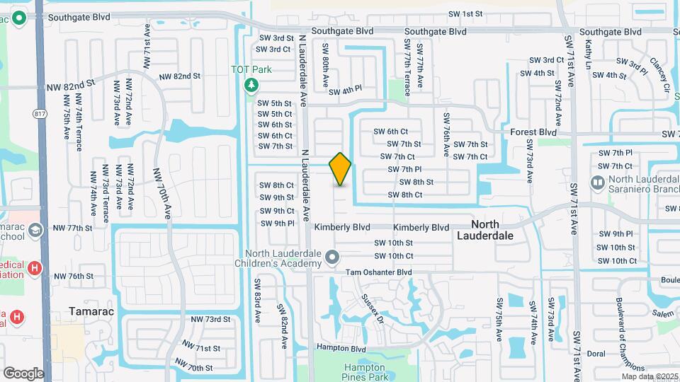 7924 SW 8th St, Unit Efficiency Mapa y Detalles de la Ubicación